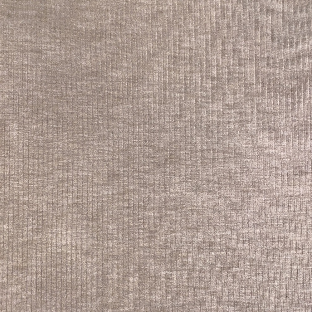 Tan Ribbed Crop Top - Picture 4 of 5